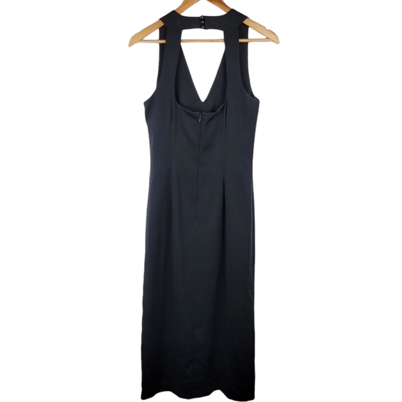 Vintage Georgiou Black Maxi Dress Size 8 - Picture 4 of 11